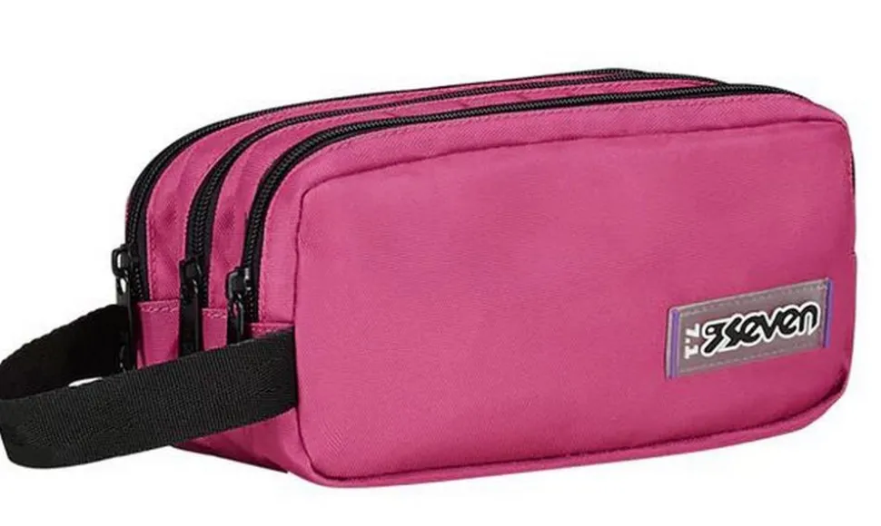 Cheap Seven Astuccio scuola 3 zip Freethink Raspberry Rose RaspberryRose