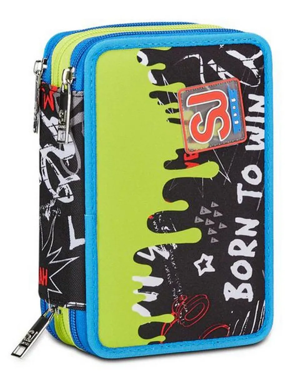 Sale Sj Gang Astuccio scuola 3 zip SJ Born To Fun BornToFun