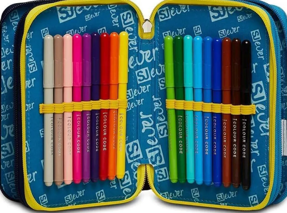 Outlet Sj Gang Astuccio scuola 3 zip SJ Ever Player Boy PlayerBoy
