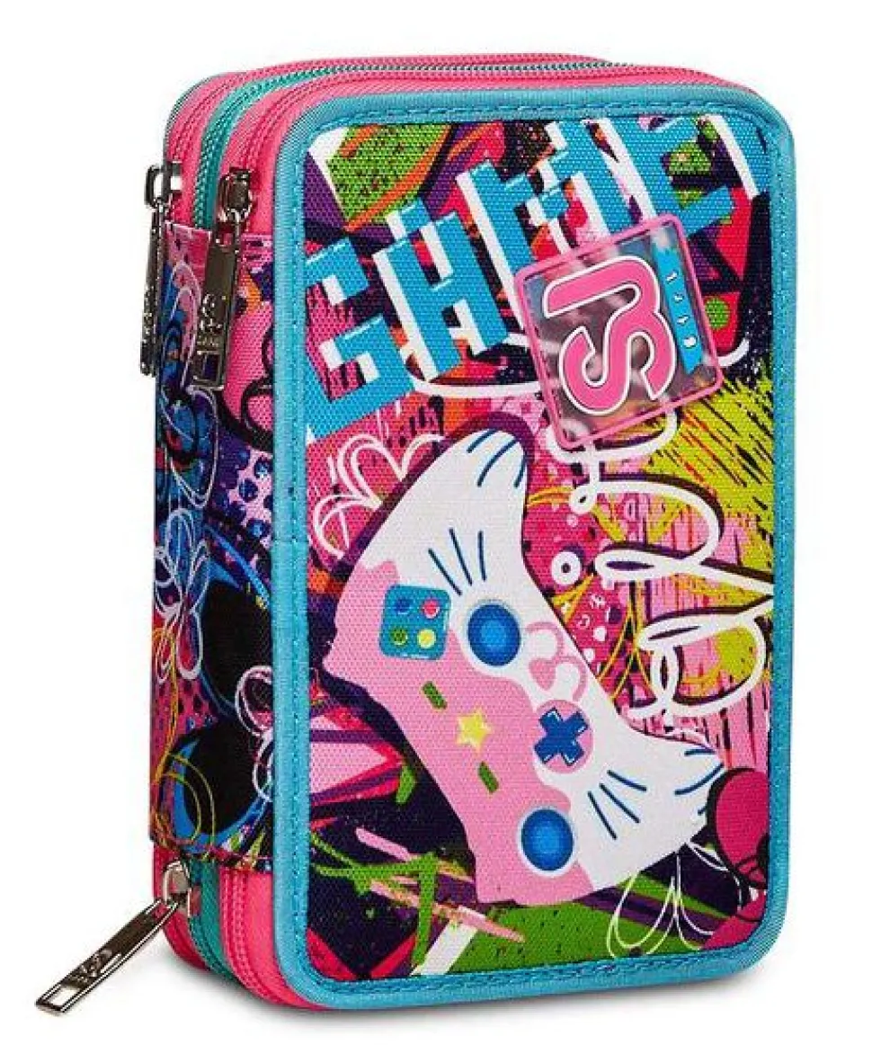 Sale Sj Gang Astuccio scuola 3 zip SJ Gleamled Girl GleamledGirl