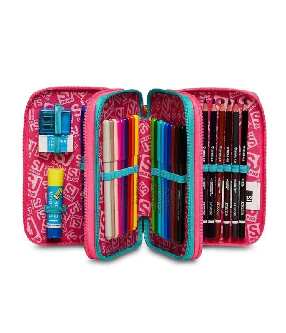Sale Sj Gang Astuccio scuola 3 zip SJ Gleamled Girl GleamledGirl