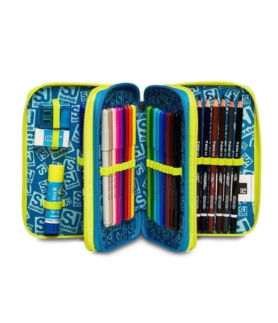 Cheap Sj Gang Astuccio scuola 3 zip SJ Glitzled Boy GlitzledBoy