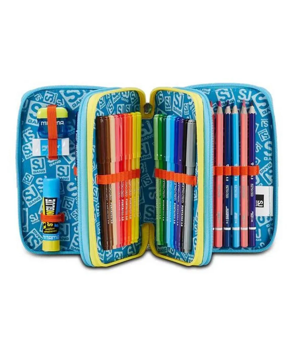 Clearance Sj Gang Astuccio scuola 3 zip SJ Go to Space GotoSpace