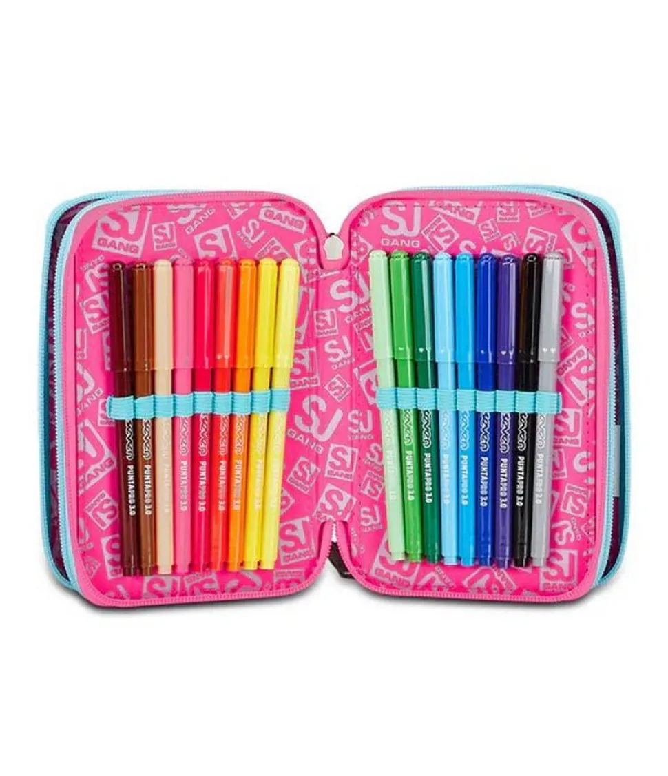 astuccio_scuola__zip_sj_pinkfur_3.webp Best Sale Sj Gang Astuccio scuola 3 zip SJ Pinkfur