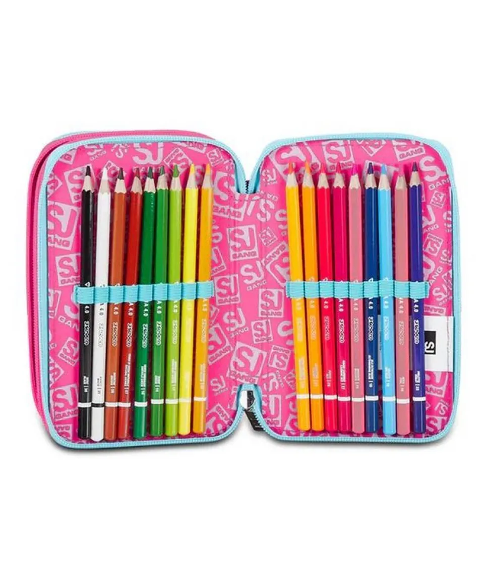 astuccio_scuola__zip_sj_pinkfur_4.webp Best Sale Sj Gang Astuccio scuola 3 zip SJ Pinkfur
