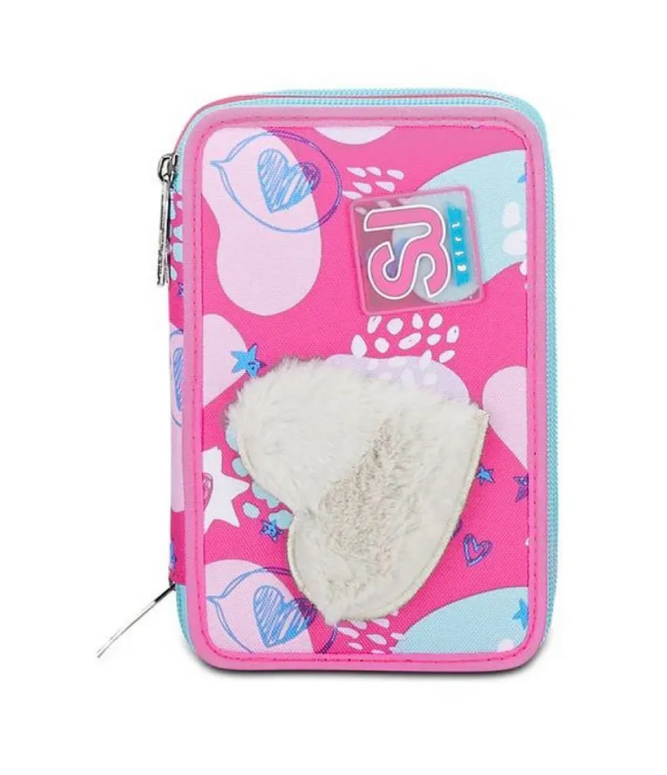 astuccio_scuola__zip_sj_pinkfur_5.webp Best Sale Sj Gang Astuccio scuola 3 zip SJ Pinkfur