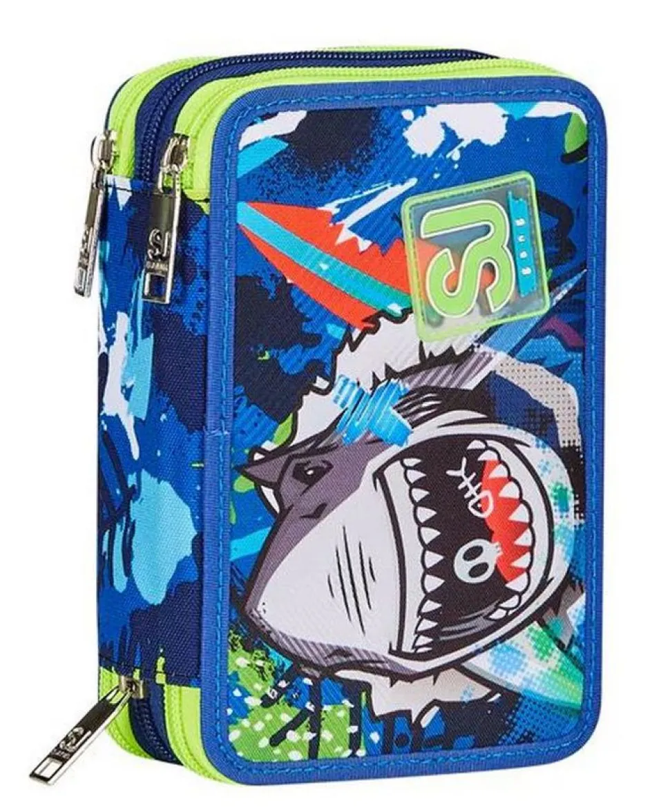 Flash Sale Sj Gang Astuccio scuola 3 zip SJ Sharkstory