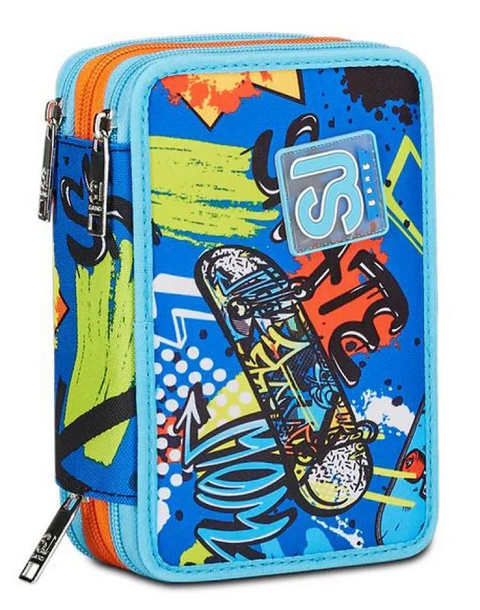 Flash Sale Sj Gang Astuccio scuola 3 zip SJ Trickyled