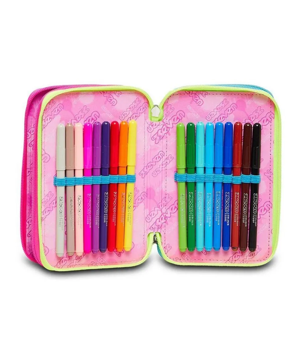 astuccio_scuola_seven__zip_colour_expression_3.webp Clearance Seven Astuccio scuola 3 zip Colour Expression ColourExpression