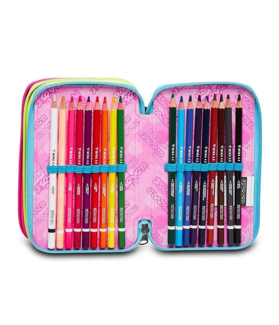 astuccio_scuola_seven__zip_colour_expression_4.webp Clearance Seven Astuccio scuola 3 zip Colour Expression ColourExpression