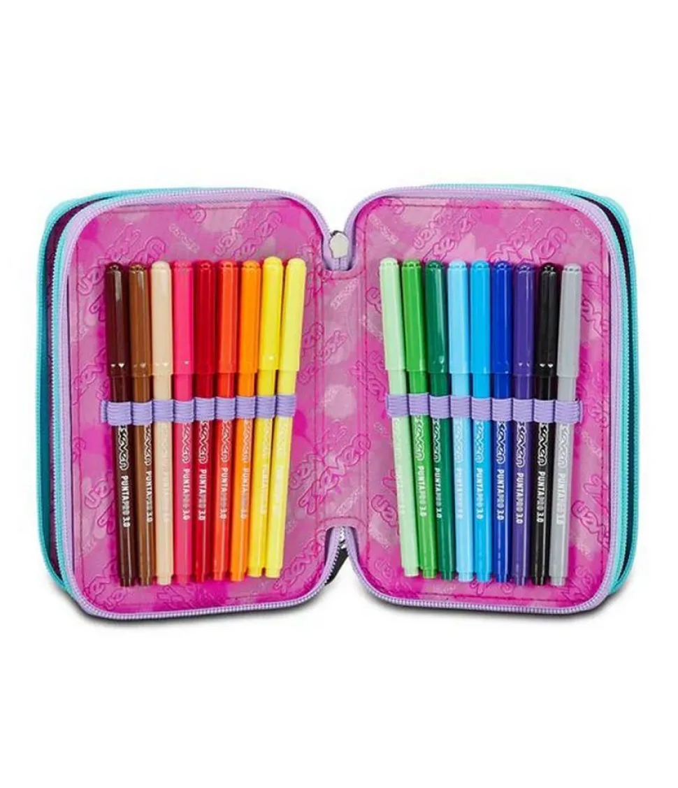 astuccio_scuola_seven__zip_crystal_purple_3.webp Outlet Seven Astuccio scuola 3 zip Crystal Purple CrystalPurple