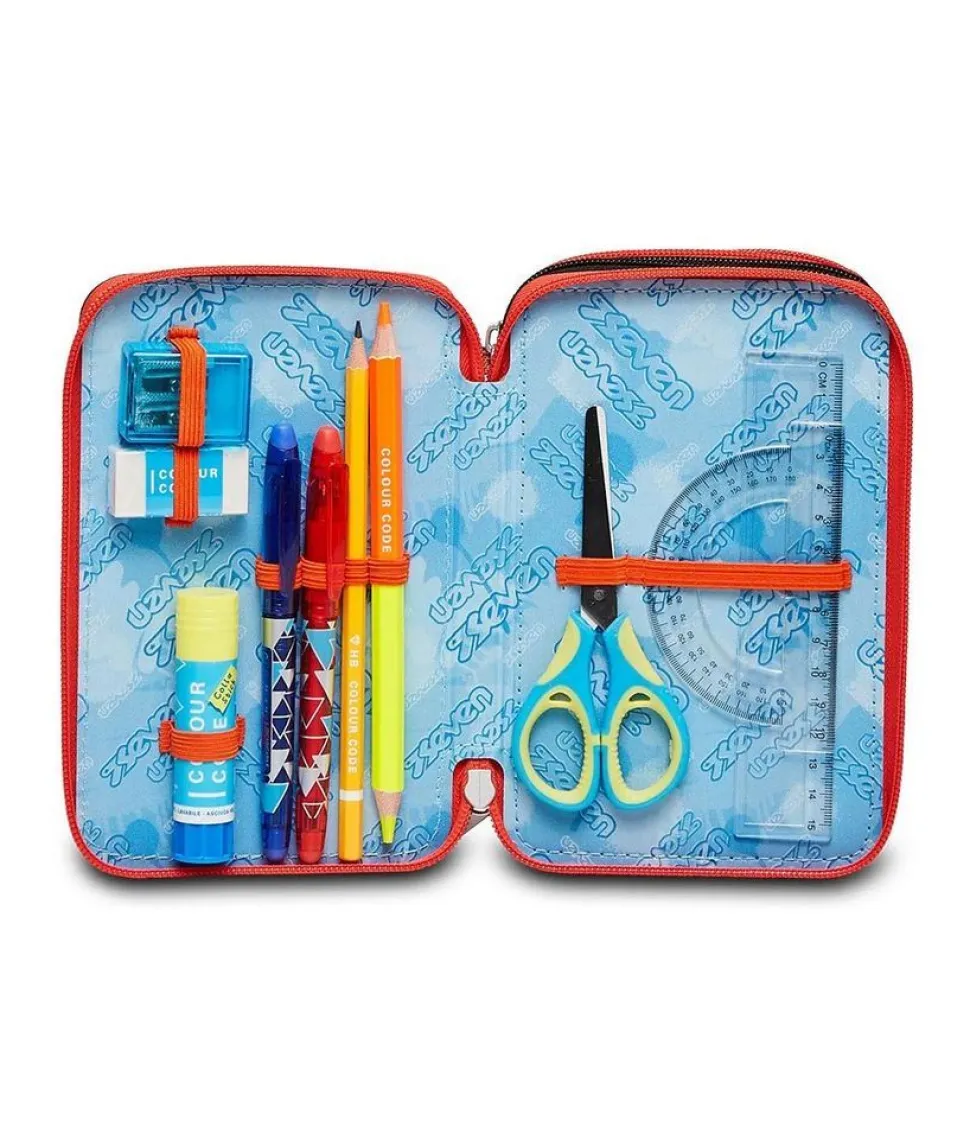 astuccio_scuola_seven__zip_fluo_stamp_2.webp Fashion Seven Astuccio scuola 3 zip Fluo Stamp FluoStamp