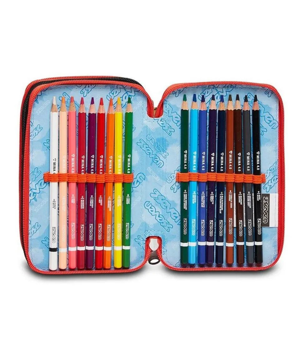 astuccio_scuola_seven__zip_fluo_stamp_4.webp Fashion Seven Astuccio scuola 3 zip Fluo Stamp FluoStamp