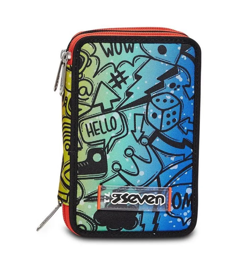 astuccio_scuola_seven__zip_fluo_stamp_5.webp Fashion Seven Astuccio scuola 3 zip Fluo Stamp FluoStamp
