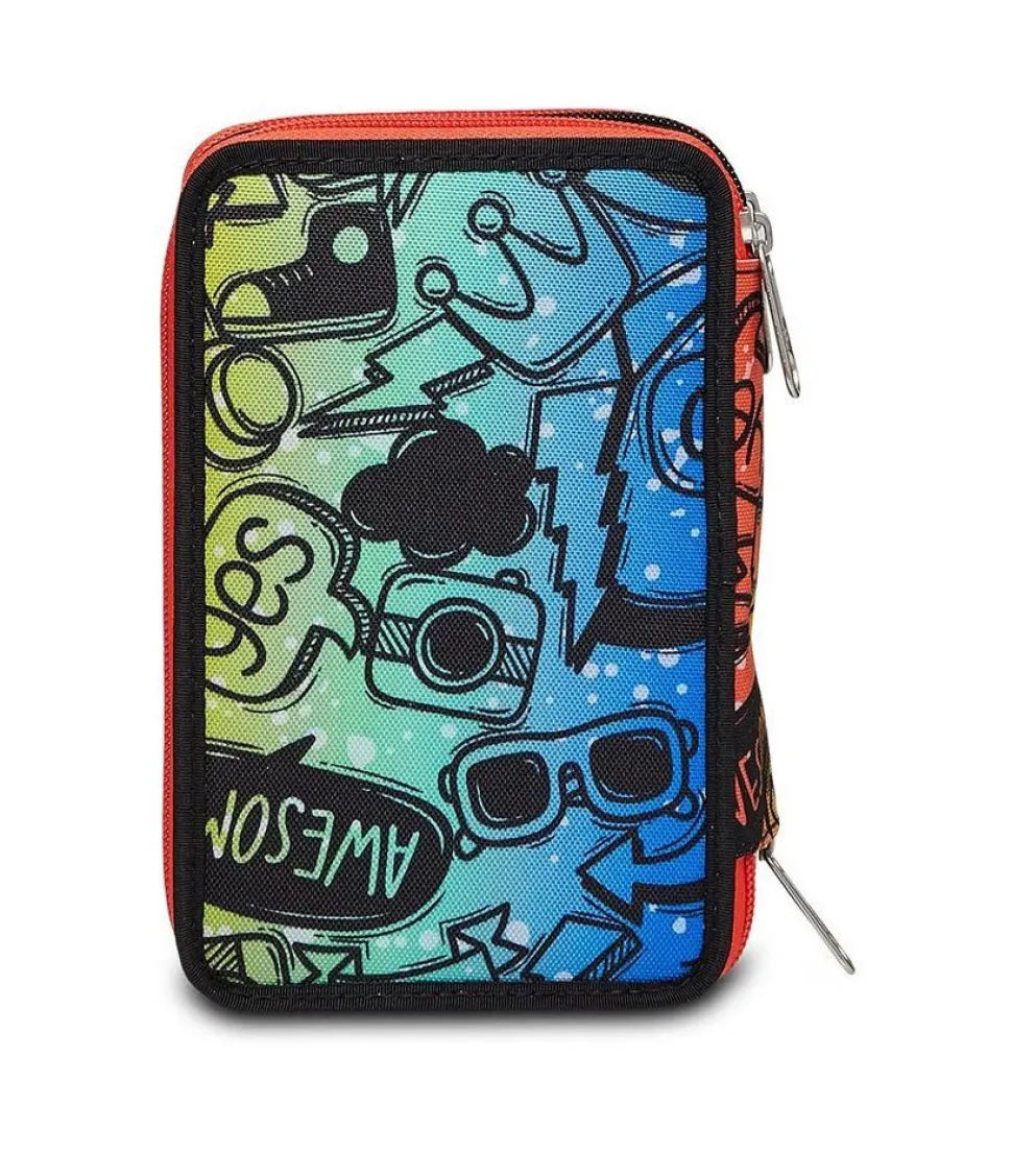 astuccio_scuola_seven__zip_fluo_stamp_6.webp Fashion Seven Astuccio scuola 3 zip Fluo Stamp FluoStamp