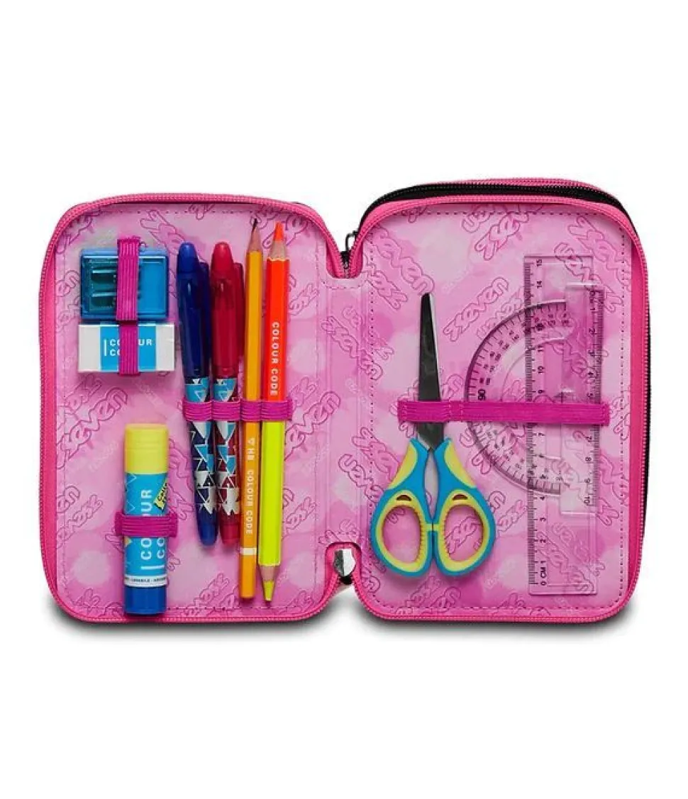 astuccio_scuola_seven__zip_zipper_glamy_2.webp Shop Seven Astuccio scuola 3 zip Zipper Glamy ZipperGlamy