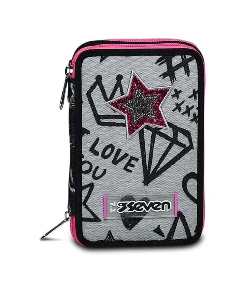 astuccio_scuola_seven__zip_zipper_glamy_5.webp Shop Seven Astuccio scuola 3 zip Zipper Glamy ZipperGlamy