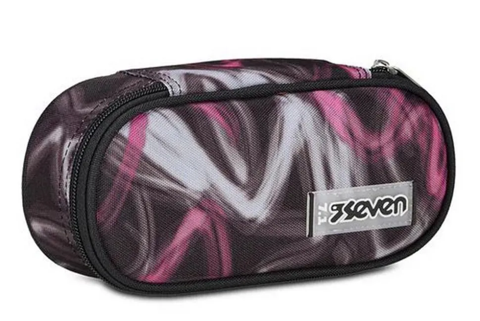 Shop Seven Astuccio scuola Round Plus Freethink Girl Rose Violet RoseViolet