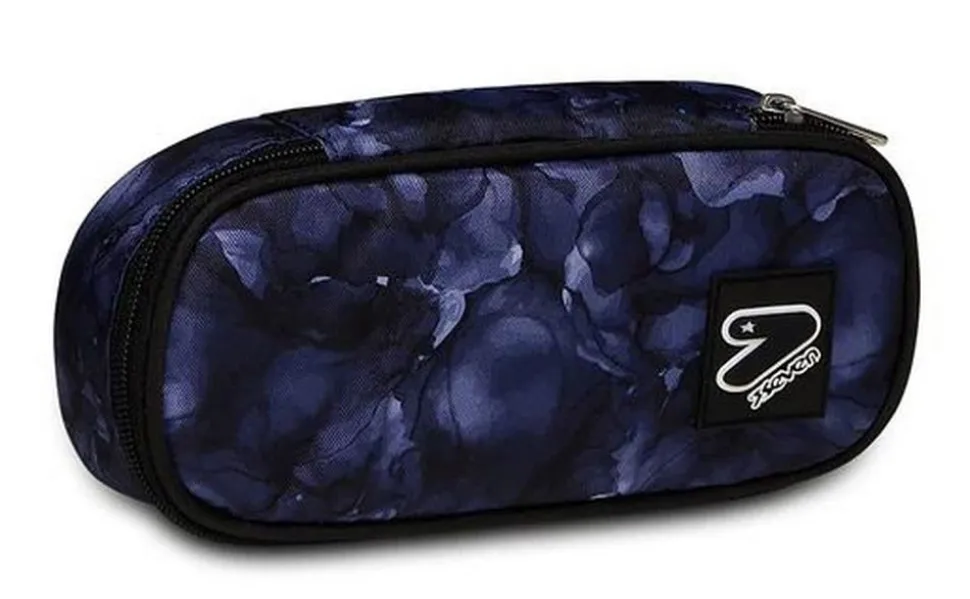Best Sale Seven Astuccio scuola Round Plus The Double Blue Deep BlueDeep