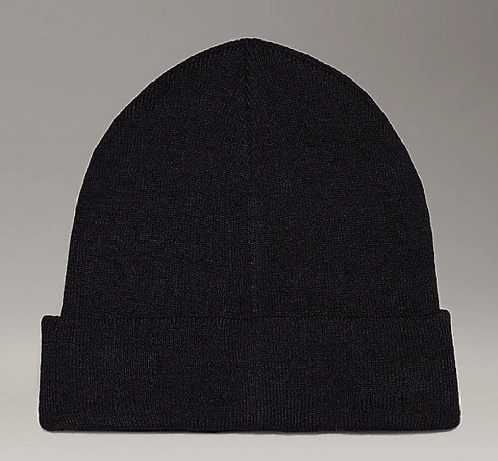Discount Calvin Klein Berretto Monogram Beanie Nero