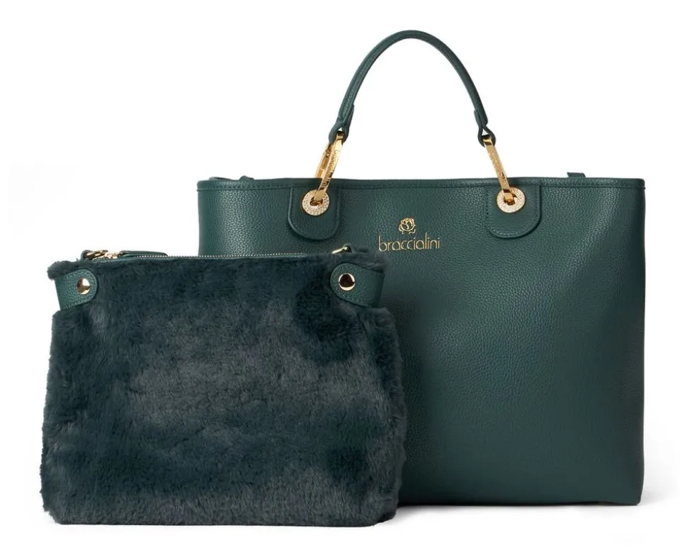 Outlet Braccialini Borsa a mano Beth Verde