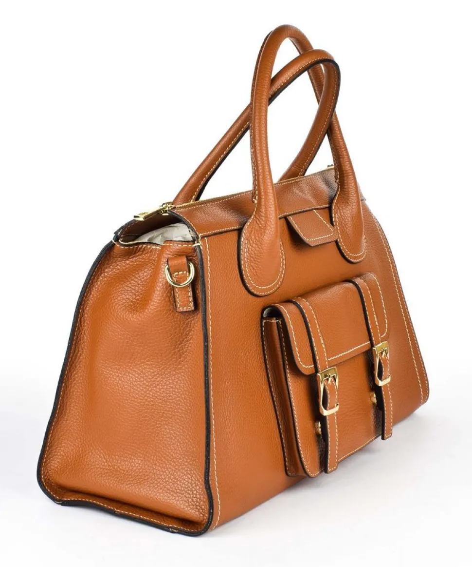Outlet Pronto Moda Borsa a mano e tracolla 20152 Cuoio