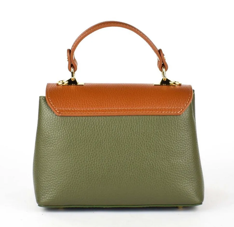 borsa_a_mano_e_tracolla__verdecuoio_3.webp Hot Pronto Moda Borsa a mano e tracolla 20135 Verde/Cuoio