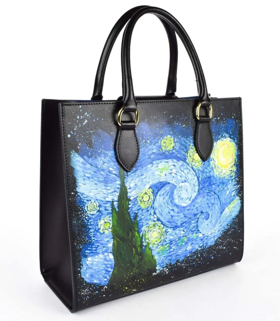borsa_a_mano_e_tracolla_artist__la_notte_stellata_3.webp Cheap Pronto Moda Borsa a mano e tracolla Artist 01 "La Notte Stellata"