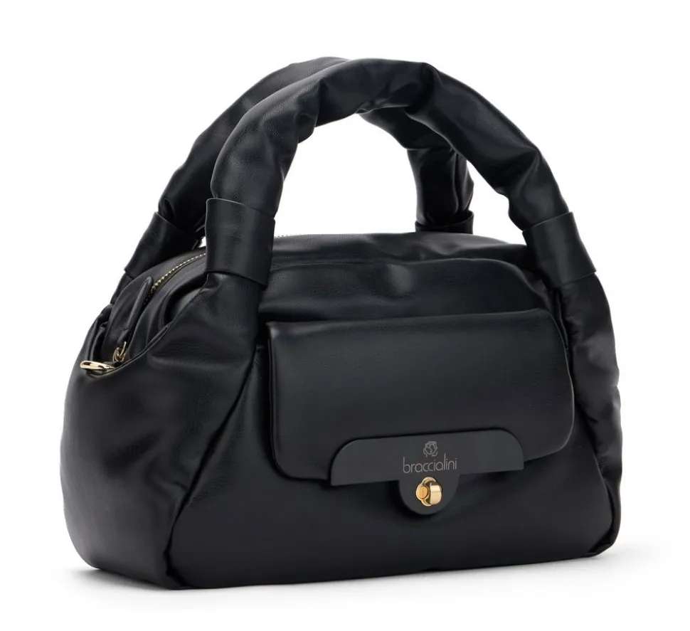 Flash Sale Braccialini Borsa a mano e tracolla Puffy Nera