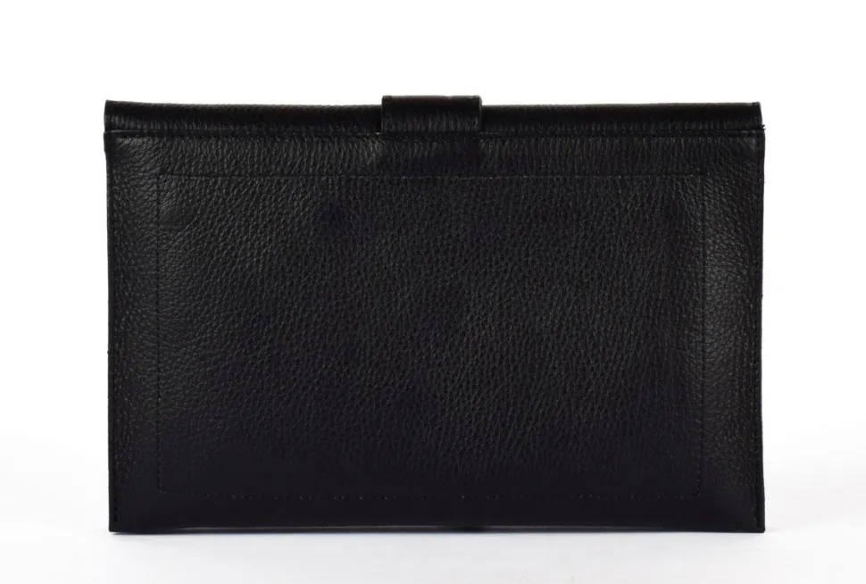 borsa_a_mano_e_tracolla_in_pelle__nera_3.webp Clearance Pronto Moda Borsa a mano e tracolla in pelle 20067 Nera Nero