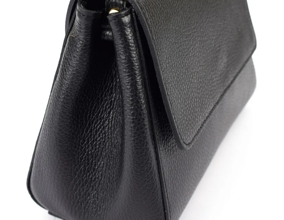 borsa_a_mano_e_tracolla_in_pelle__nero_2.webp Clearance Pronto Moda Borsa a mano e tracolla in pelle 20017 Nero