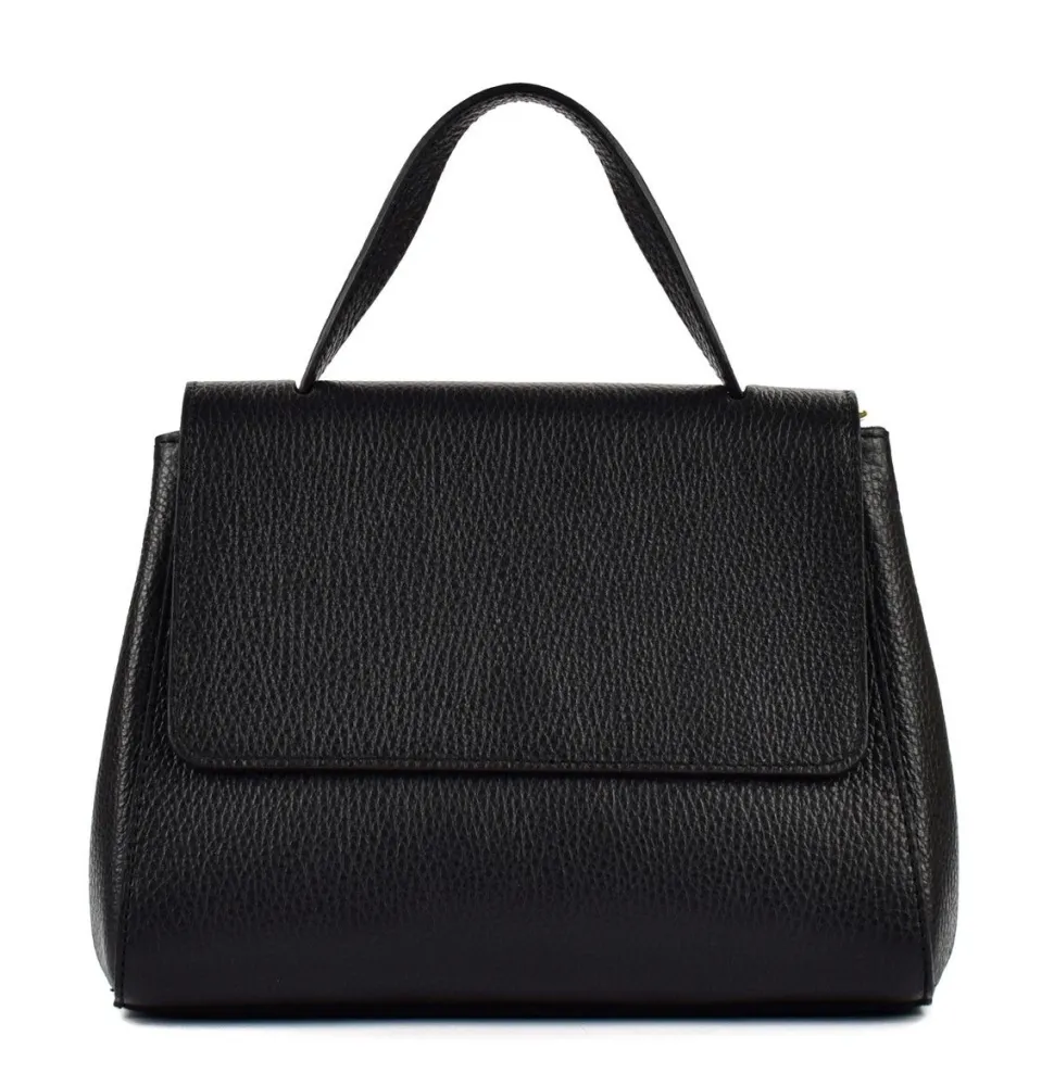 borsa_a_mano_e_tracolla_in_pelle__nero_7.webp Clearance Pronto Moda Borsa a mano e tracolla in pelle 20017 Nero
