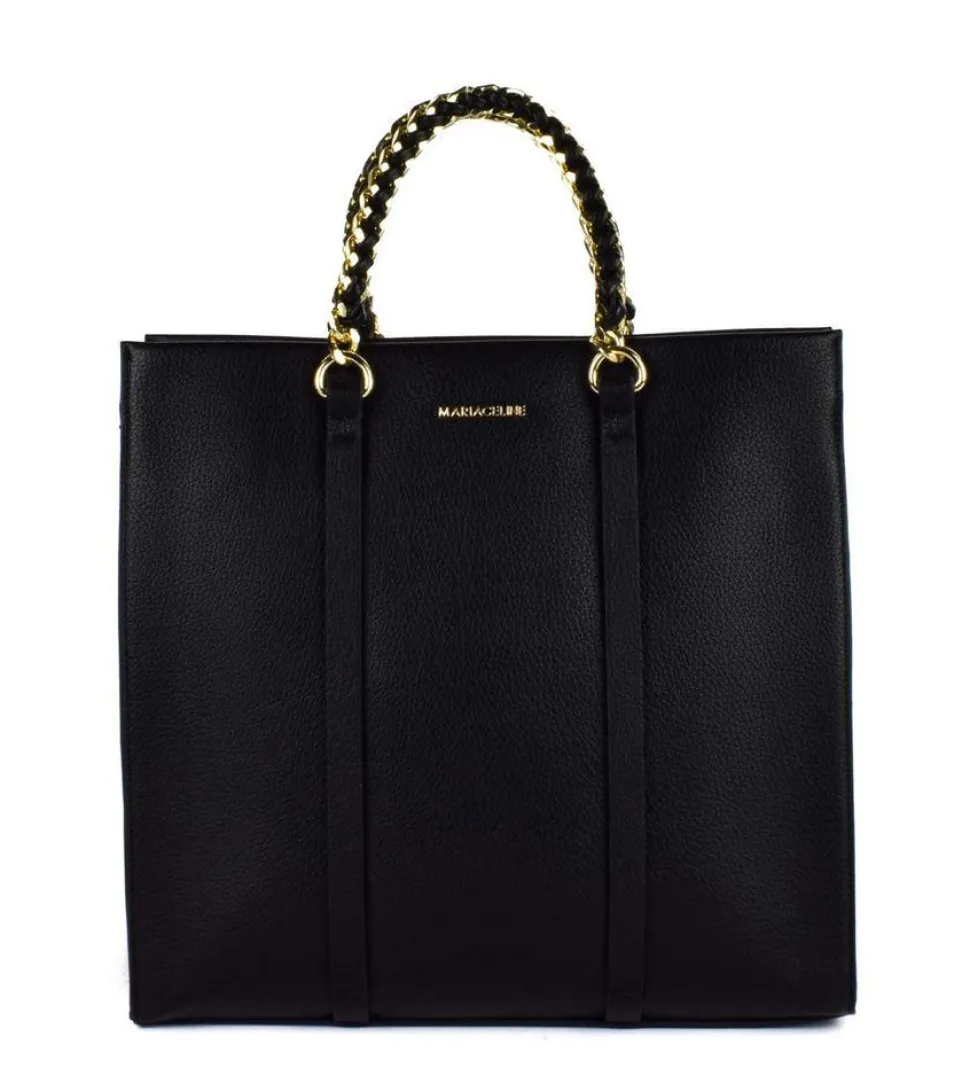Outlet Maria Celine Borsa a mano e tracolla Luana 01 Nera Nero