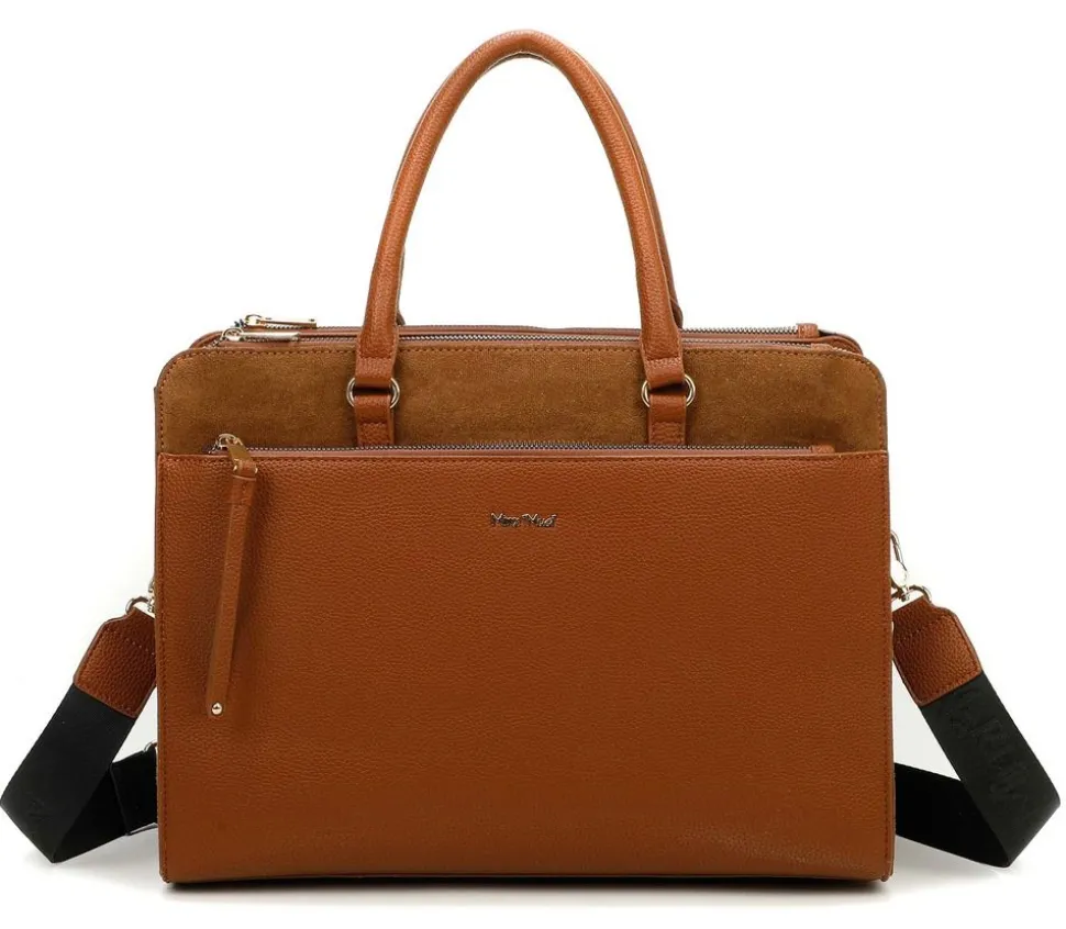 New Mimì-Muà Borsa a mano e tracolla Cuoio