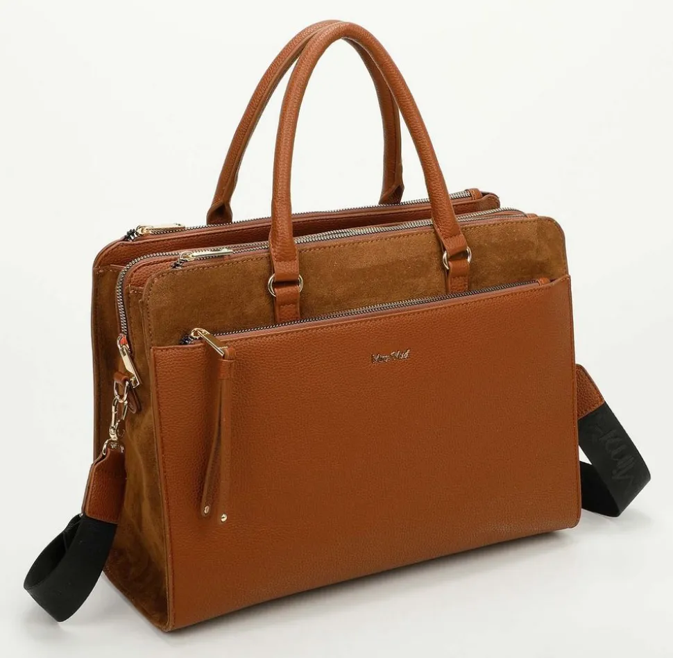New Mimì-Muà Borsa a mano e tracolla Cuoio
