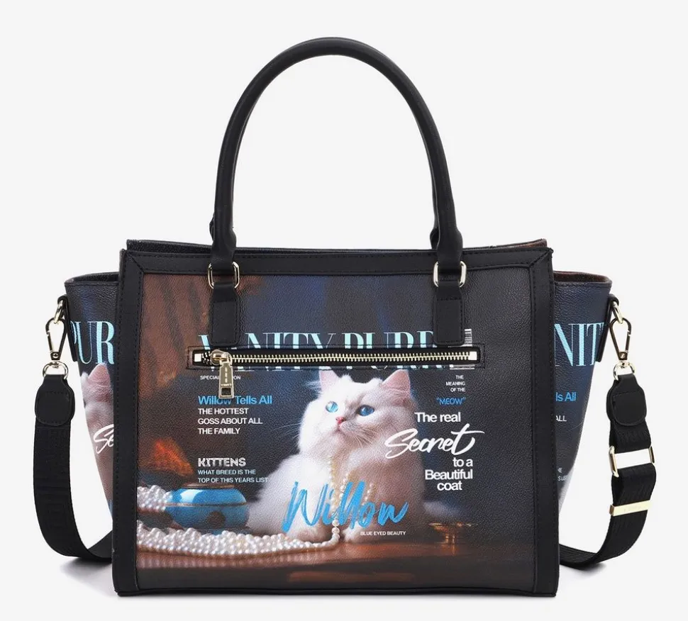Fashion Ynot Borsa a mano e tracolla ? Metro Chic 002 Vanity Cat VanityCat