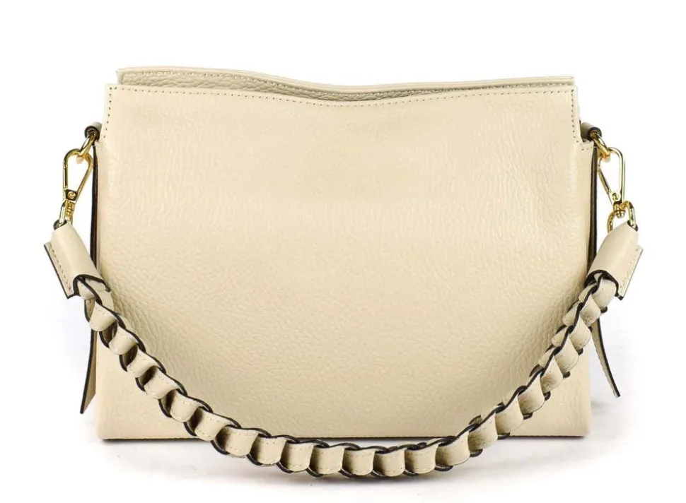 New Pronto Moda Borsa a spalla e tracolla 20121 Beige