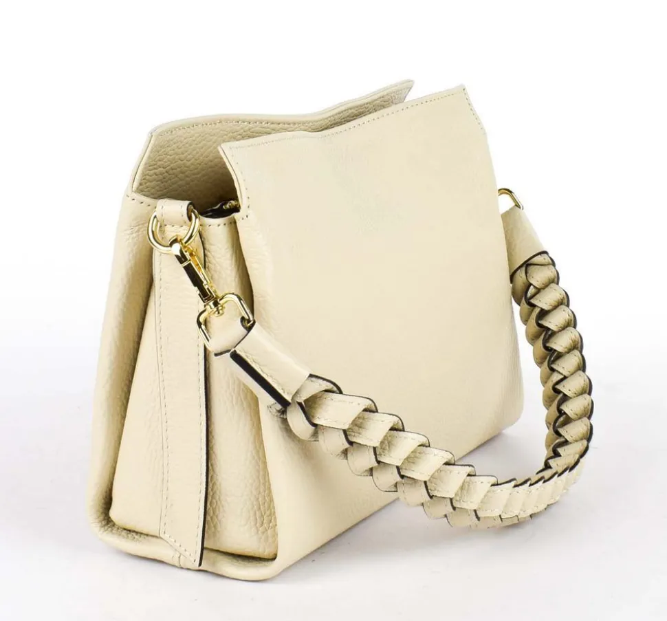 New Pronto Moda Borsa a spalla e tracolla 20121 Beige