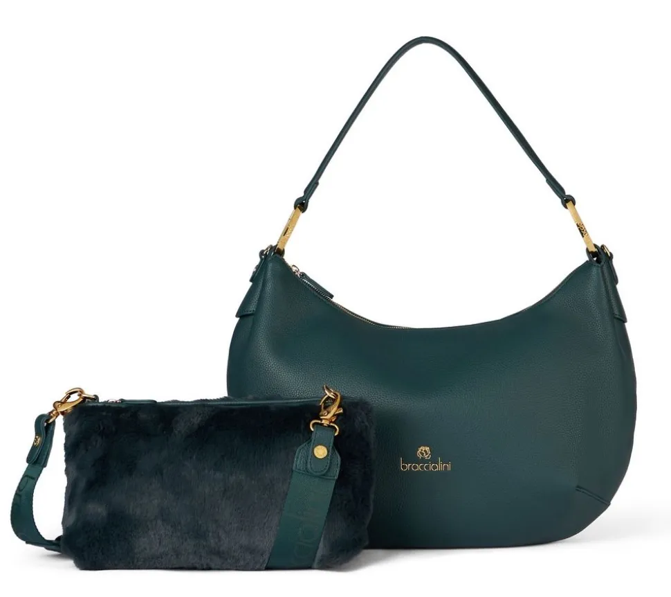 Cheap Braccialini Borsa a spalla e tracolla Beth Verde