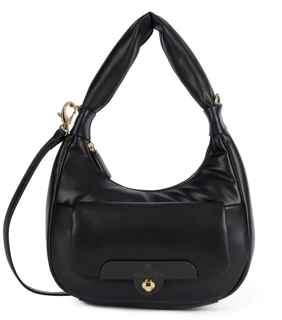 Best Sale Braccialini Borsa a spalla e tracolla Puffy Nera