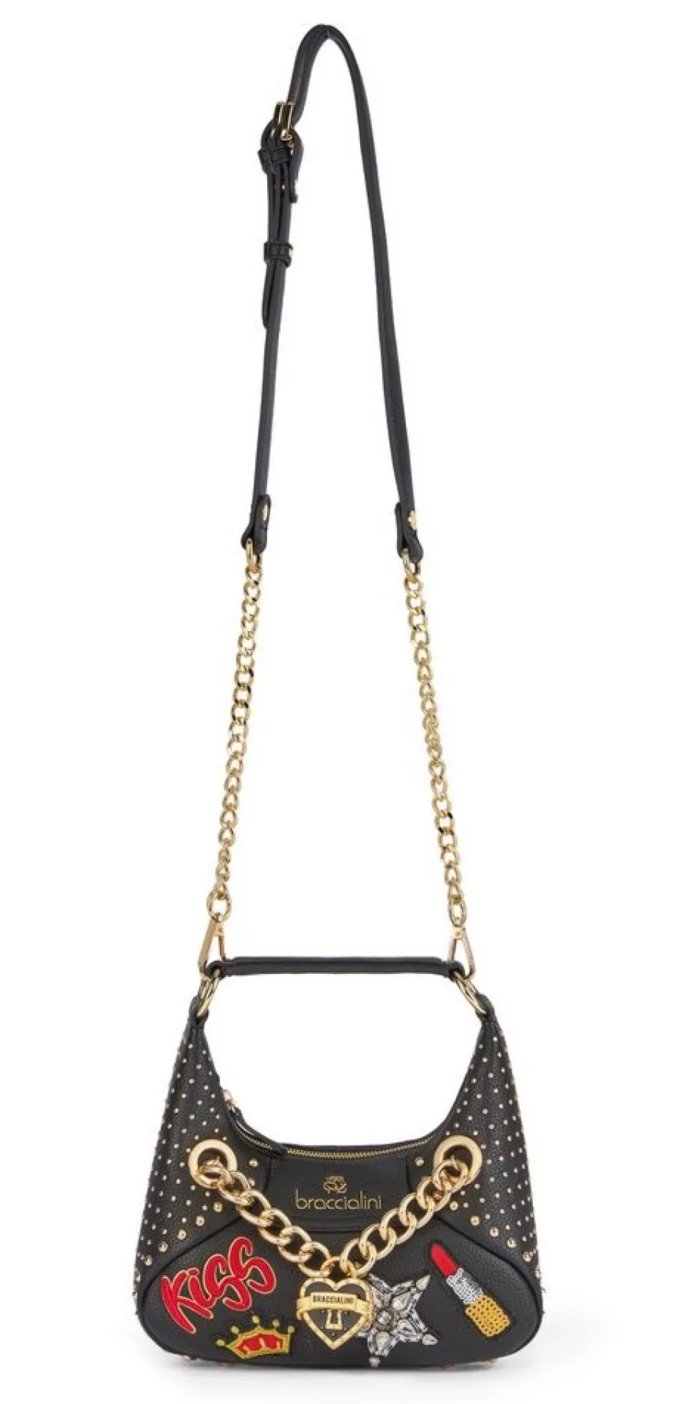 Best Braccialini Borsa a spalla e tracolla Rock Nera