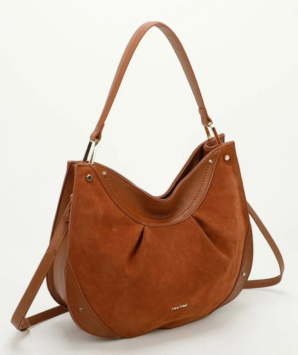 Shop Mimì-Muà Borsa a spalla e tracolla Cuoio