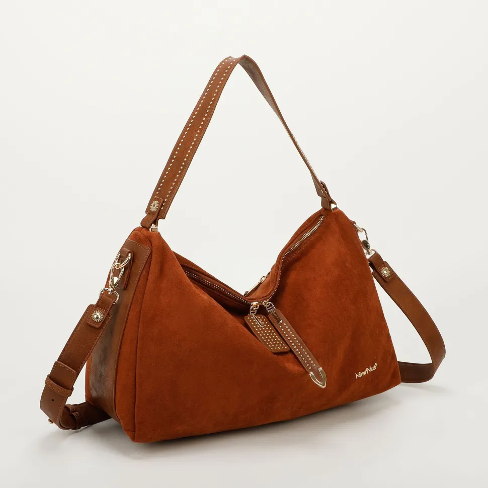 Discount Mimì-Muà Borsa a spalla e tracolla Cuoio