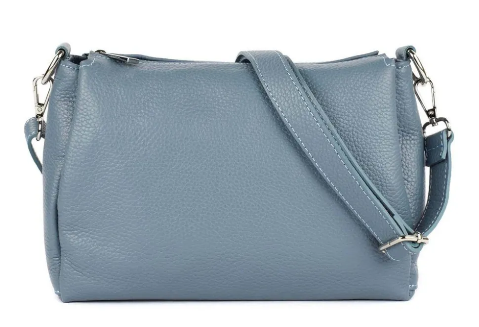 Shop Pronto Moda Borsa a tracolla in pelle 20103 Azzurra Azzurro