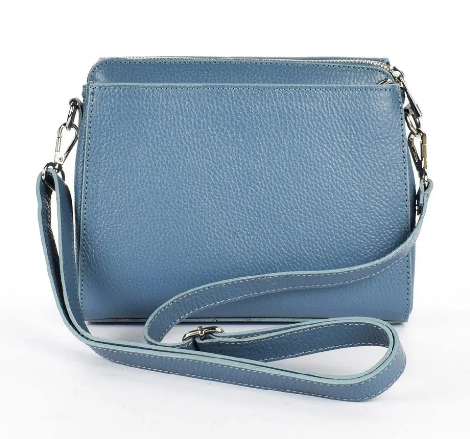 borsa_a_tracolla_in_pelle__azzurro_2.webp Best Pronto Moda Borsa a tracolla in pelle 20008 Azzurro