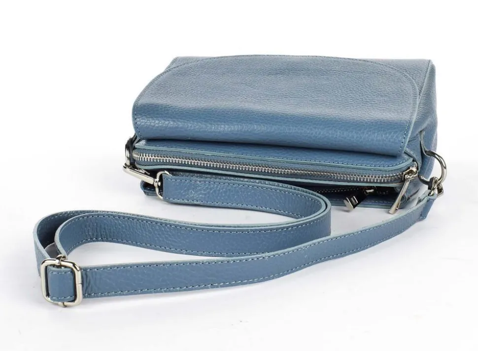 borsa_a_tracolla_in_pelle__azzurro_3.webp Best Pronto Moda Borsa a tracolla in pelle 20008 Azzurro