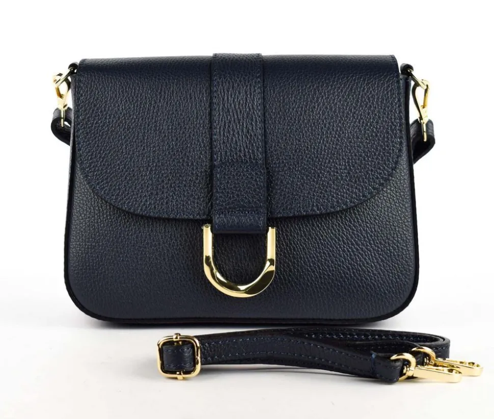 Outlet Pronto Moda Borsa a tracolla in pelle 20158 Blu