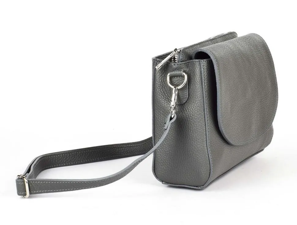 borsa_a_tracolla_in_pelle__cenere_3.webp Best Pronto Moda Borsa a tracolla in pelle 20008 Cenere