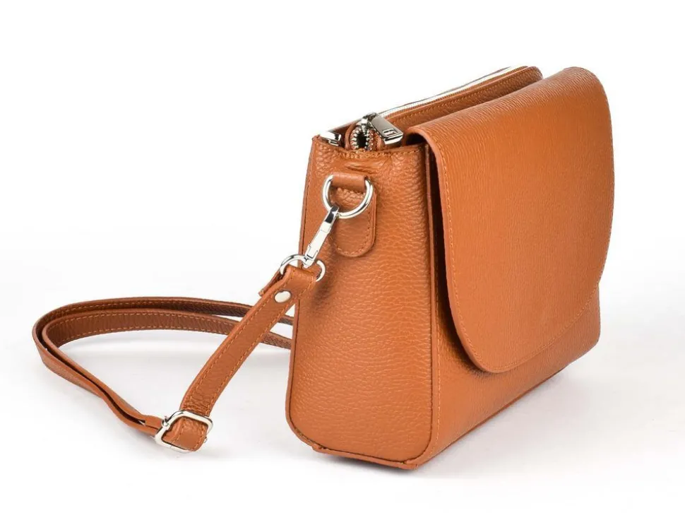 Clearance Pronto Moda Borsa a tracolla in pelle 20008 Cuoio