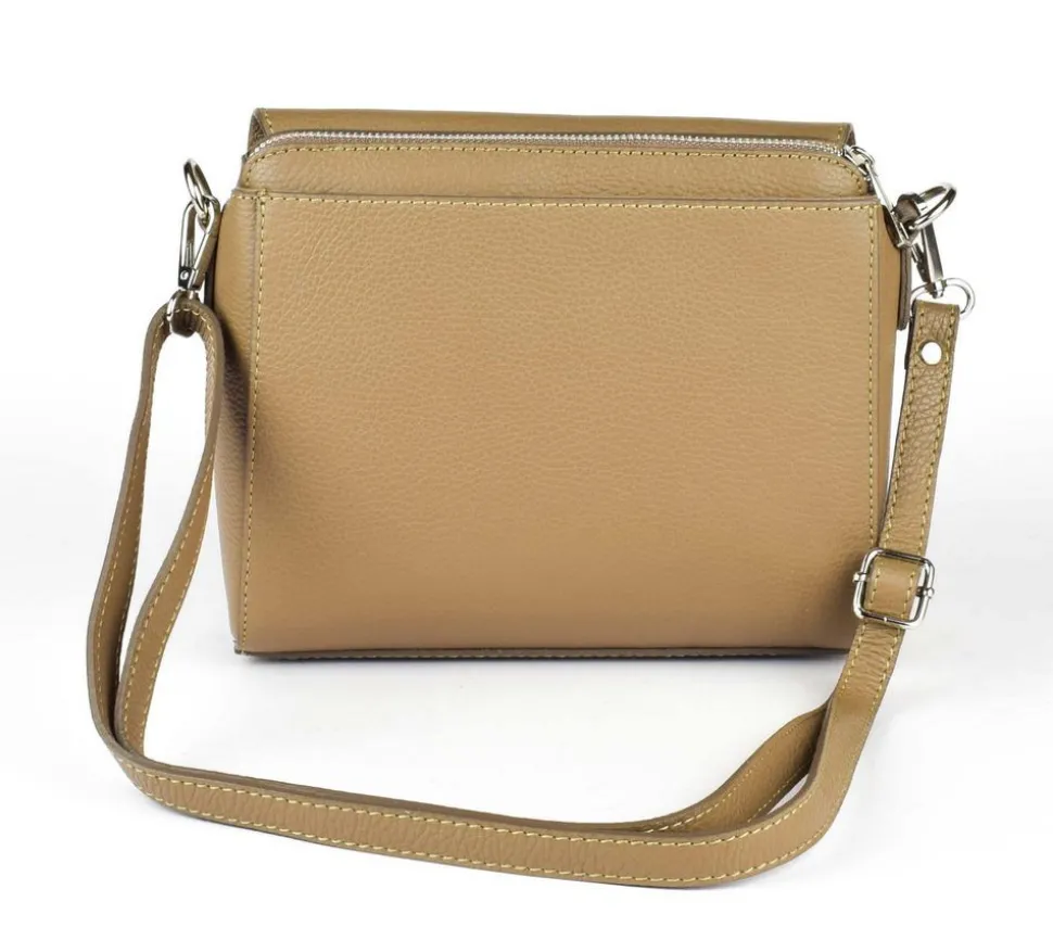 borsa_a_tracolla_in_pelle__ecru_2.webp Best Sale Pronto Moda Borsa a tracolla in pelle 20008 Ecru